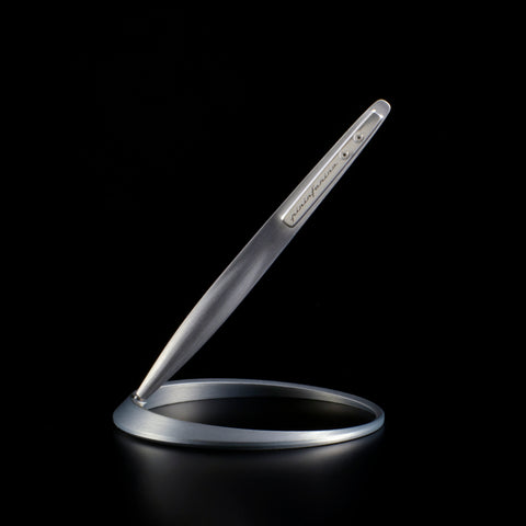 Pininfarina Space Ethergraf – Inkless Stylus with Circular Aluminum Desk Base