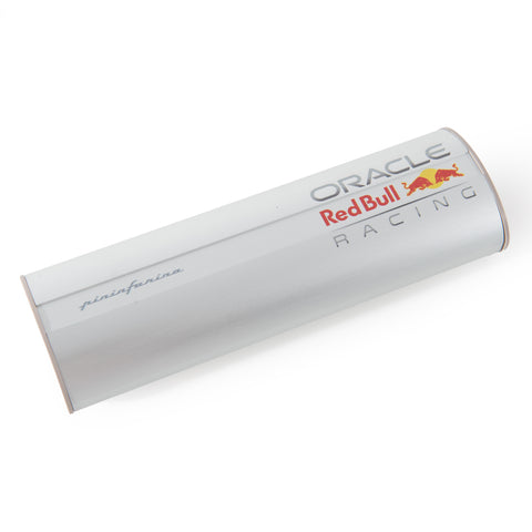 Packaging tube of the Pininfarina Segno "PF TWO Oracle Red Bull Racing" with the Pininfarina and Oracle Red Bull Racing logos.