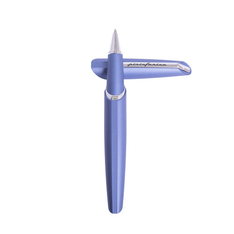 Pininfarina Segno "PF TWO" in its blue rollerball version uncapped.