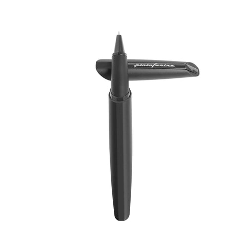 Pininfarina Segno "PF TWO" in its black rollerball version uncapped.