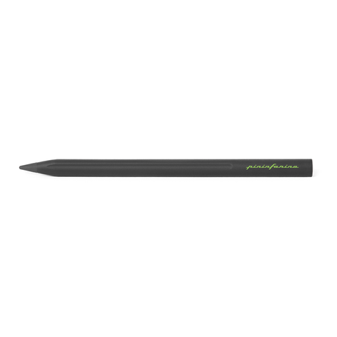 Pininfarina Segno "SMART" pencil in its green version with the logo Pininfarina in green and black painted aluminum body.