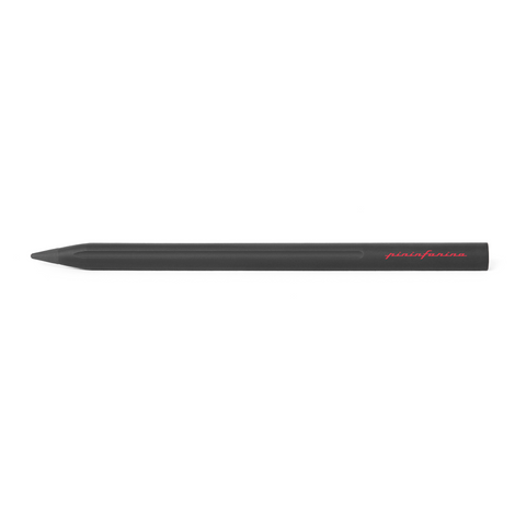 Pininfarina Segno "SMART" pencil in its red version with the logo Pininfarina in red and black painted aluminum body.