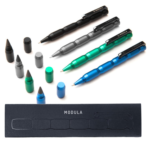 Forever Modula Pen and Pencil 2 in 1 - Modular Writing Tool in Anodized Aluminum