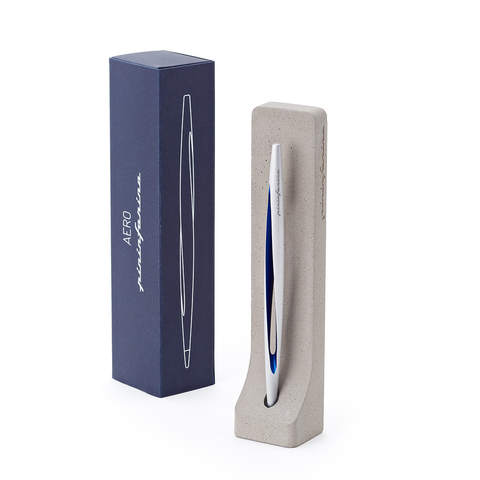 Pininfarina Aero Ethergraf – Inkless Stylus with Raw Concrete Desk Stand