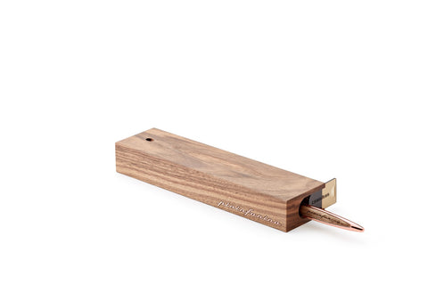 Pininfarina Cambiano Luxury Ink – Ballpoint Pen with Solid Wood Desk Stand