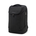 Black Pininfarina Segno "Active" Backpack in white background.
Front pocket with embroidered "pininfarina" logo.