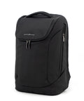 Black Pininfarina Segno "Active" Backpack in white background.
Front pocket with embroidered "pininfarina" logo.