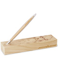 Pininfarina Segno "Cambiano Leonardo Drawing" special Leonardo Da Vinci edition. Available in Ethergraf Inkless pen or ballpoint with aluminum body and walnut wood inserts, standing in its base, that has engraved a portrait of Da Vinci in pointillism.