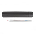 "Sostanza® Silver Ink Oracle Red Bull Racing" special edition ballpoint pen with aluminum body next to its packaging.
