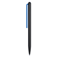 "Grafeex Ink" ballpoint pen with black aluminum body and blue clip.