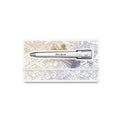 FO - Forever Made In Italy "Primina Italian Beauty" Ethergraf inkless pen with white body in its variable "Milan". Design and packaging based in the plans of certain italian cities.