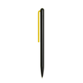 "Grafeex Ink" ballpoint pen with black aluminum body and yellow clip.