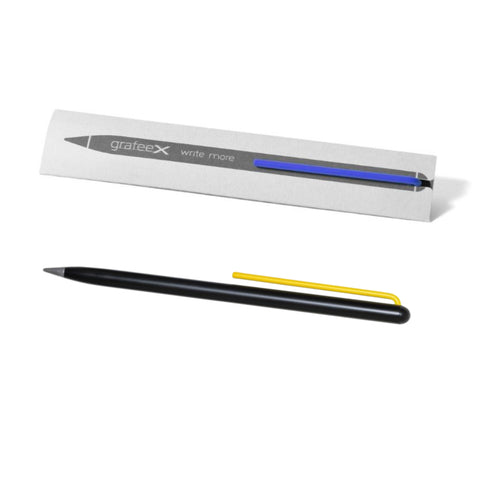 Grafeex Pencil – Graphite Pencil with Brass Barrel and Coloured Clip