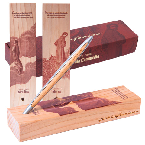 Pininfarina Cambiano Dante 700th – Commemorative Stylus  and wood stand