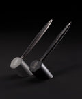 Pininfarina Cambiano Transitions Collection in both silver and black versions on their stands