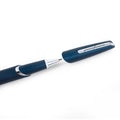 Pininfarina Segno "PF TWO" in its dark blue rollerball version uncapped.