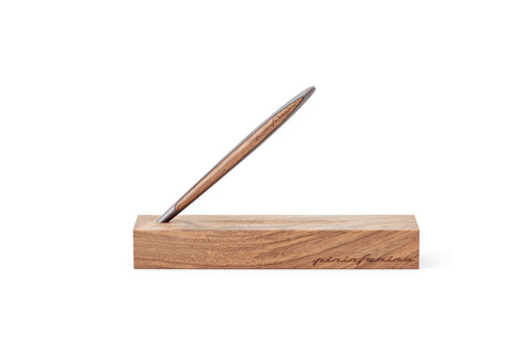 Pininfarina Cambiano Classic Ethergraf – Stylus with Ethergraf® Metal Alloy Nib and Solid Wood Desk Stand