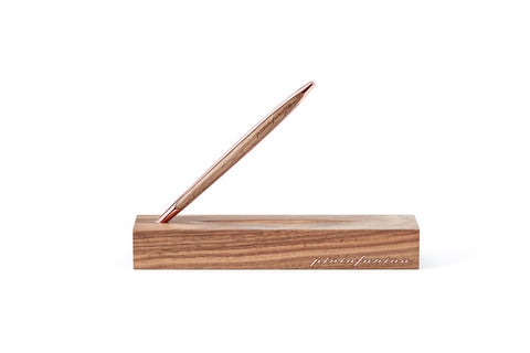 Pininfarina Cambiano Luxury Ink – Ballpoint Pen with Solid Wood Desk Stand