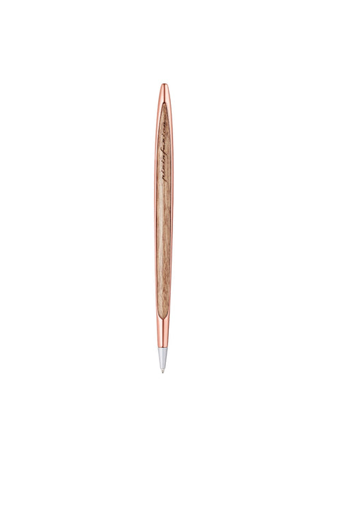 Pininfarina Cambiano Luxury Ink – Ballpoint Pen with Solid Wood Desk Stand