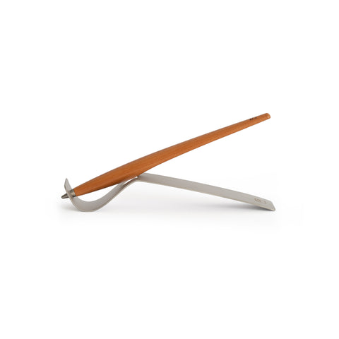 Forever Piuma A Modern Classic – Maple Wood Stylus  and Brushed Steel Base
