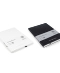 Pininfarina Segno "Stone Paper Notebook" in its soft cover black and white versions