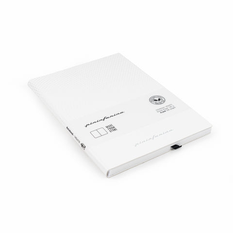 Pininfarina Segno "Stone Paper Notebook" in its soft cover white version